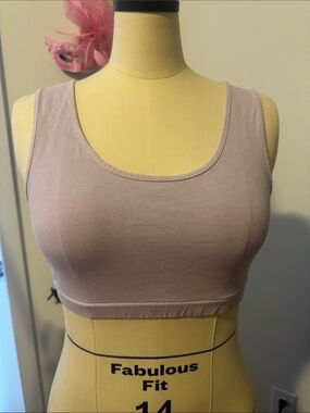 Light Mauve Scoop Neck Seamless Bralette